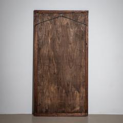 Wall Mirror in Ribbed Walnut Frame Italy - 4441400