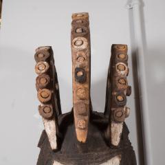 Wall Mounted Carved Wood Sculpture of Igbo Mask Nigeria Late 19th Century - 1648472