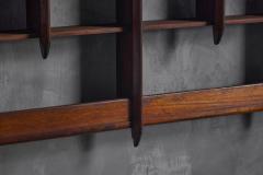 Wall Shelving Unit in Solid Teak France 1950s - 4687422