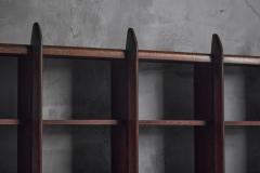 Wall Shelving Unit in Solid Teak France 1950s - 4698342