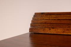 Wall mounted oak wood sideboard with four doors Italy 1950s - 4228379