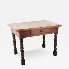 Walnut Baroque Continental One Drawer Table 17th Century and Later - 3002906