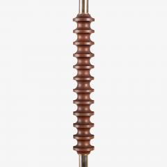 Walnut Brass Table Floor Lamp - 4226288