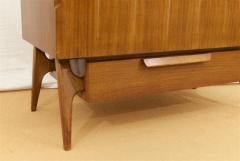 Walnut Chest of Drawers with Brass Inlay - 307638