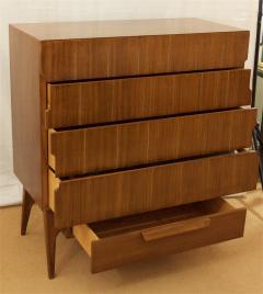 Walnut Chest of Drawers with Brass Inlay - 307641