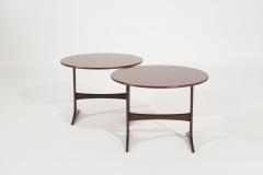 Walnut End Tables by Sven Engstrom Gunnar Myrstrand Sweden C 1960s - 3059262
