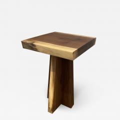 Walnut Live Edge Wood Side Table - 3308633