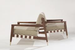 Walnut Lounge Chairs by Edmond J Spence 1950s - 2387767