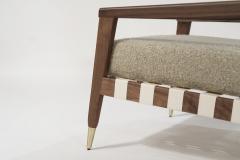 Walnut Lounge Chairs by Edmond J Spence 1950s - 2387769