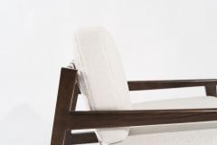 Walnut Lounge Chairs by Edmond J Spence 1950s - 3319312