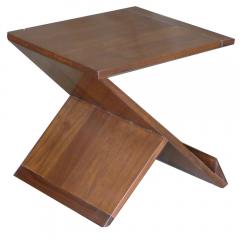 Walnut Mid Century Zig Zag Table - 549332