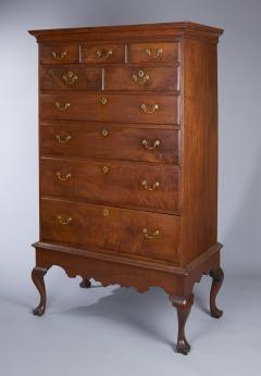 Walnut Queen Anne Chest on Frame - 1329466