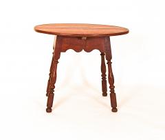 Walnut Queen Anne Oval Top Tavern Table - 1041709