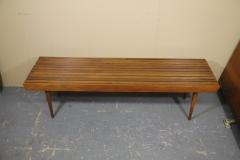 Walnut Slatted Bench - 2337580