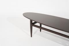Walnut Surfboard Coffee Table by Heritage C 1950s - 2924201