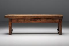 Walnut Three Drawers Console Table 19 20th Century - 2693770