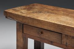 Walnut Three Drawers Console Table 19 20th Century - 2693851