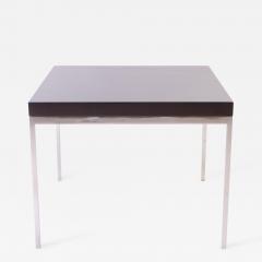 Walnut and Chrome Modernist Side Table - 240539