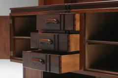 Walnut and Ebony Rare Sculptural Dutch Art Deco Sideboard - 3405561