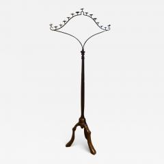 Walnut and Iron Floor Candelabra - 4629430