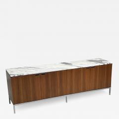 Walnut and Marble Credenza by Florence Knoll for Knoll - 3161311