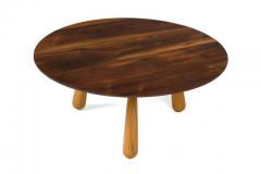 Walnut and Oak Round Coffee Table by Oluf Lund Denmark 2018 - 876813