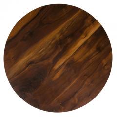 Walnut and Oak Round Coffee Table by Oluf Lund Denmark 2018 - 876815