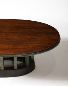 Walnut and Painted Wood Coffee Table - 4210272