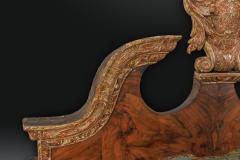 Walnut and Parcel Gilt Dry Stripped Mirror - 3493950