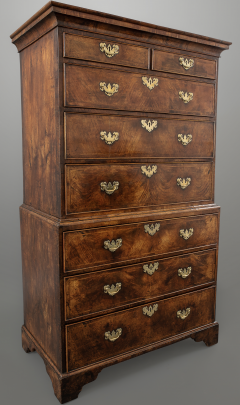 Walnut chest on chest with original hardware - 2484894