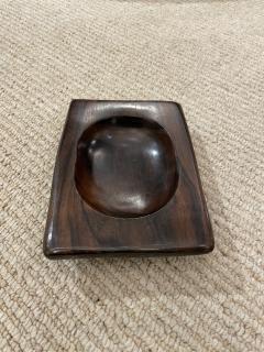 Walnut vide poche hand carved by Odile Noll  - 3493528