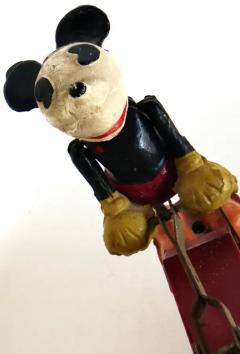 Walt E Disney Antique Mickey Mouse Minnie Mouse Train Hand Car by Disney Lionel Circa 1934 - 3630982