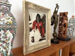 Walt Louderback Portrait of an Indian with Rifle Post Impressionist Oil on Canvas - 4518987