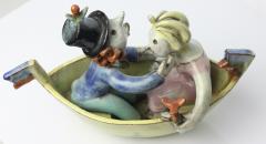 Walter Bosse Antique Ceramic Boat Trip by Walter Bosse for Goldscheider Austria 1928 - 4731959