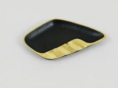 Walter Bosse Walter Bosse Asymmetrical Modernist Black Brass Ashtray by Herta Baller 1950s - 4052642