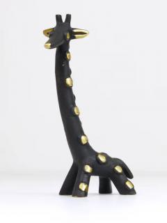 Walter Bosse Walter Bosse Brass Giraffe Sculpture Figurine Herta Baller Austria 1950s - 4042348