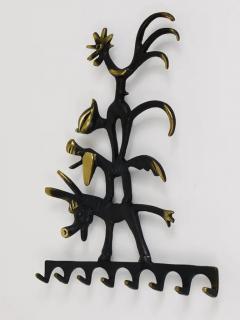 Walter Bosse Walter Bosse Brass Key Hanger Donkey Dog Cat and Cock Herta Baller Austria - 4051921