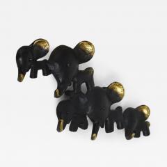 Walter Bosse Walter Bosse Elephant Brass Key Hanger by Herta Baller Austria 1950s - 4054071