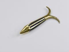 Walter Bosse Walter Bosse Fish Mid Century Brass Corkscrew Herta Baller Austria 1950s - 4451476