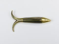 Walter Bosse Walter Bosse Fish Mid Century Brass Corkscrew Herta Baller Austria 1950s - 4451480