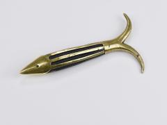 Walter Bosse Walter Bosse Fish Mid Century Brass Corkscrew Herta Baller Austria 1950s - 4451510