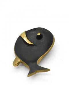 Walter Bosse Walter Bosse Fish Midcentury Brass Bowl or Ashtray Herta Baller 1950s - 4054853
