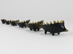Walter Bosse Walter Bosse Hedgehog Stackable Brass Ashtrays Herta Baller Austria 1950s - 4123124