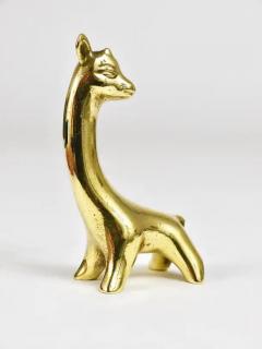 Walter Bosse Walter Bosse Midcentury Baby Giraffe Brass Figurine Herta Baller Austria - 4052384