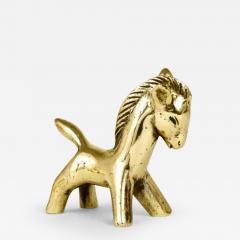 Walter Bosse Walter Bosse Midcentury Brass Horse Figurine Herta Baller Austria 1950s - 4054061