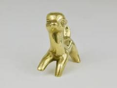 Walter Bosse Walter Bosse Midcentury Deer Fawn Brass Figurine Herta Baller Austria 1950s - 4052629