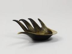 Walter Bosse Walter Bosse Sculptural Brass Hand Bowl or Ashtray Herta Baller Austria 1950s - 4068300