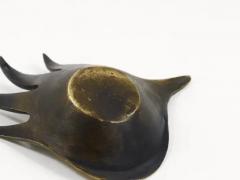 Walter Bosse Walter Bosse Sculptural Brass Hand Bowl or Ashtray Herta Baller Austria 1950s - 4068304