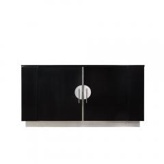 Walter Dorwin Teague Art Deco Machine Age Ebonized Walnut Aluminum Sideboard by Walter Dorwin - 4438466
