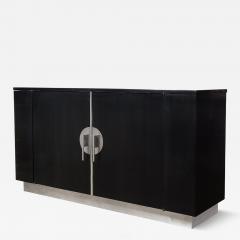 Walter Dorwin Teague Art Deco Machine Age Ebonized Walnut Aluminum Sideboard by Walter Dorwin - 4441211